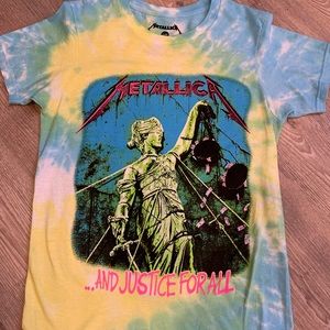 Size small Metallica tie dye tshirt